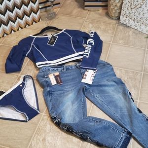 Juicy Contour Black Label 2pc swim suit